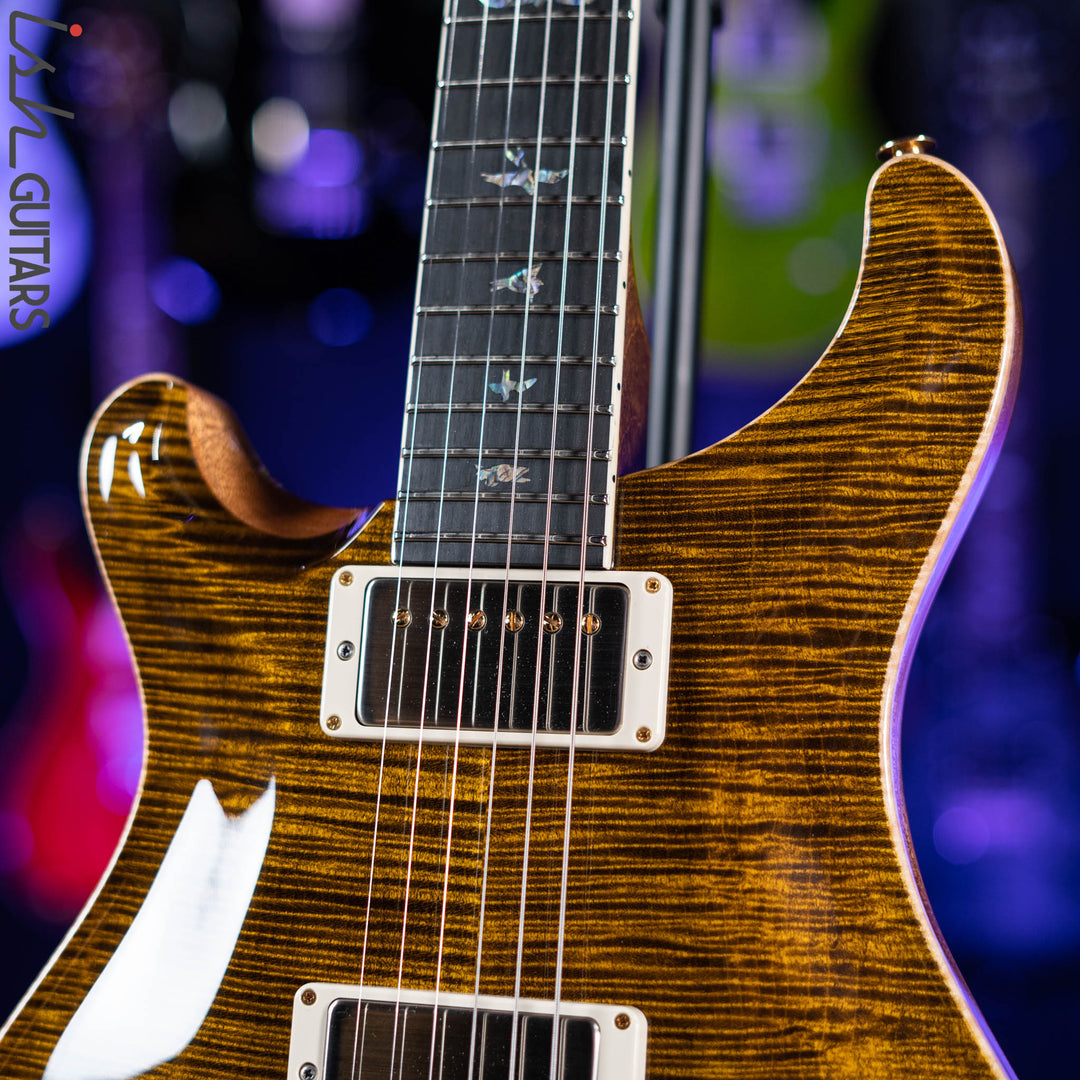 PRS McCarty Lefty Wood Library Yellow Tiger Artist Flame Maple