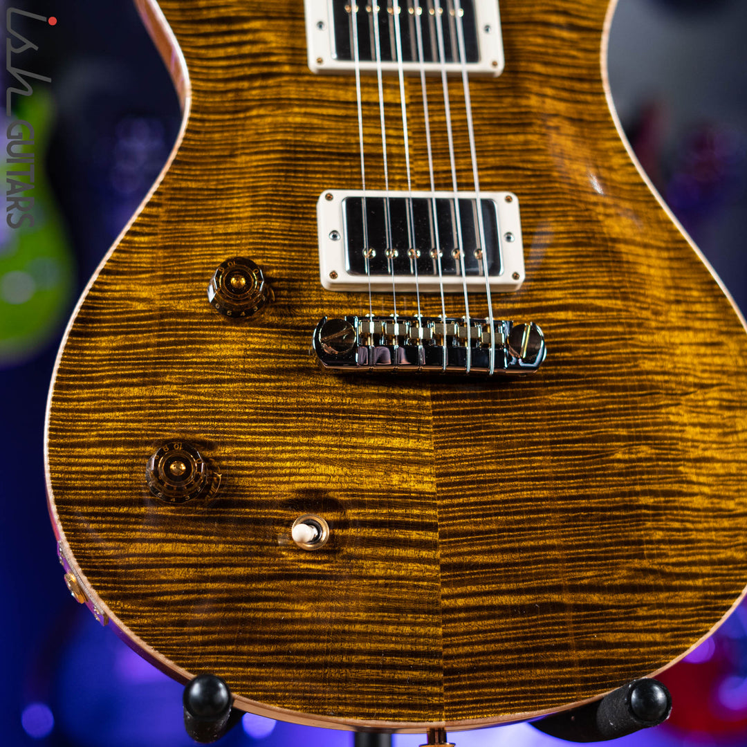 PRS McCarty Lefty Wood Library Yellow Tiger Artist Flame Maple