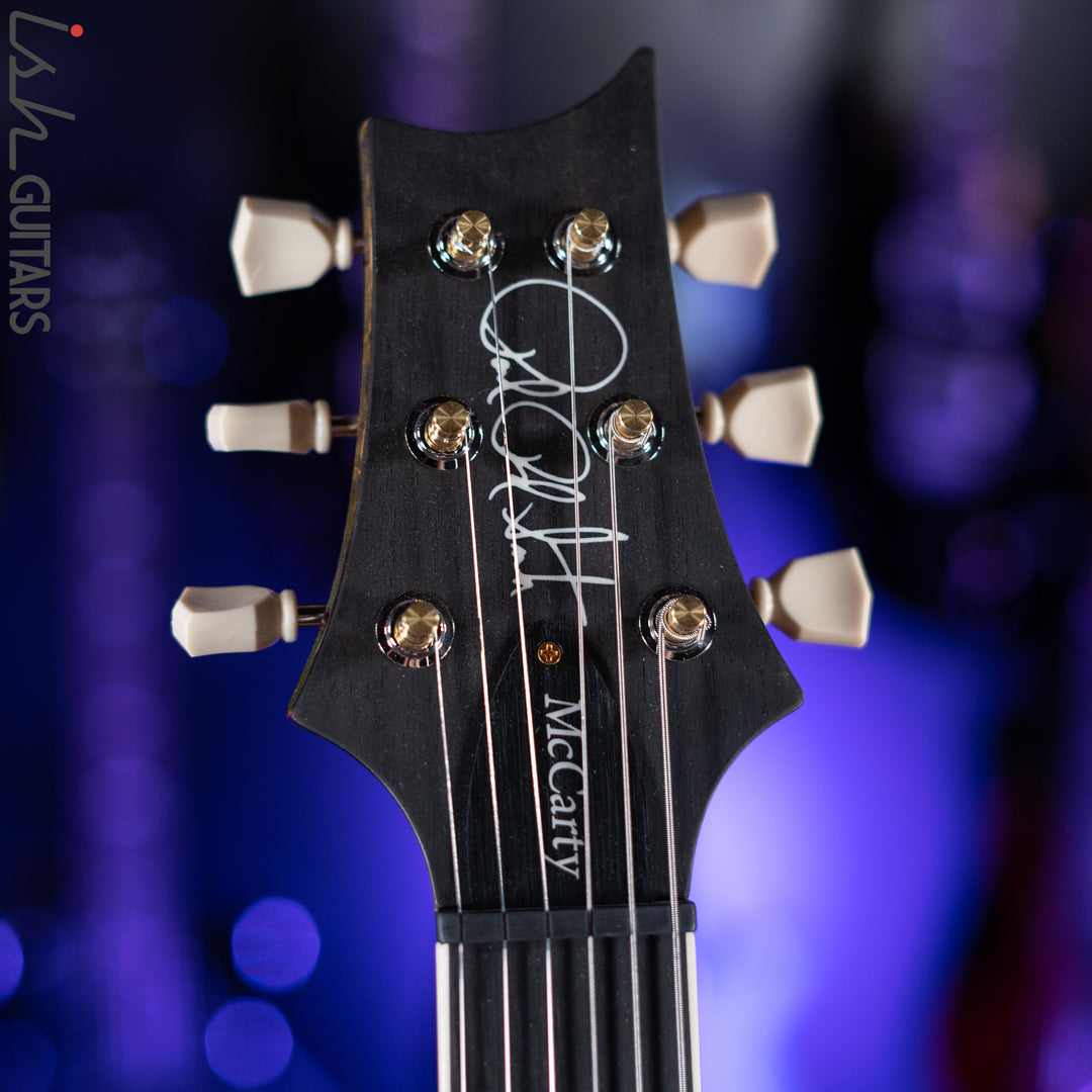 PRS McCarty Lefty Wood Library Yellow Tiger Artist Flame Maple