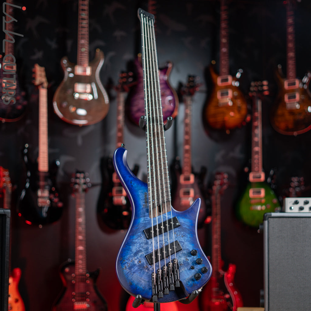 Ibanez EHB1505MS Multi-Scale Headless Bass Pacific Blue Burst Flat