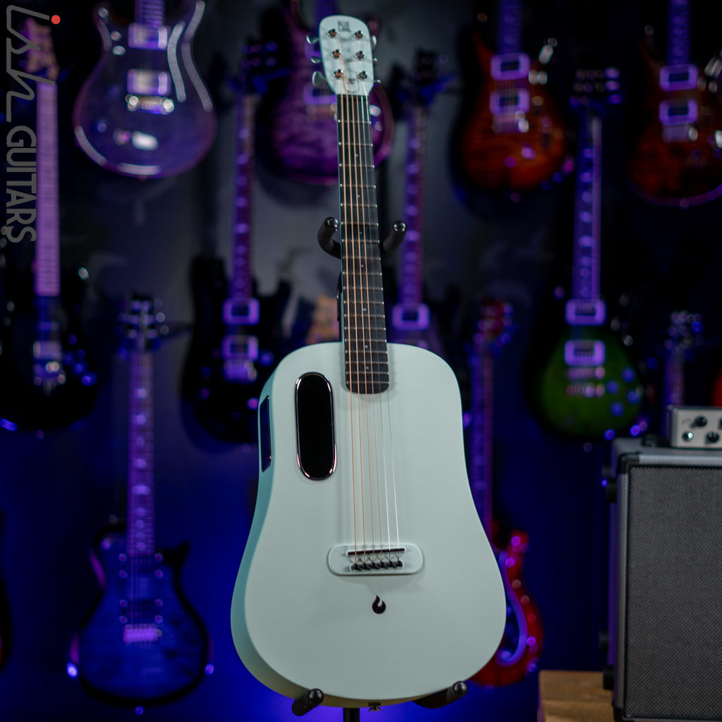 Lava Music Blue Lava Smart Acoustic Guitar Aqua/Mint Green w/ Airflow Bag
