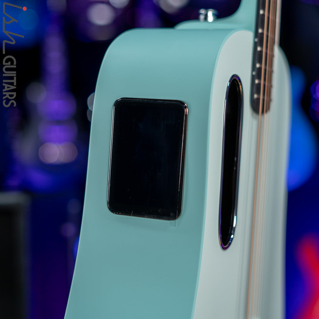 Lava Music Blue Lava Smart Acoustic Guitar Aqua/Mint Green w/ Airflow Bag