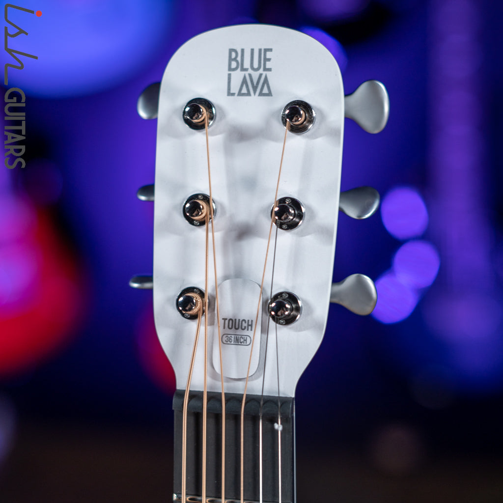Lava Music Blue Lava Smart Acoustic Guitar Sail White w/ Lite Bag