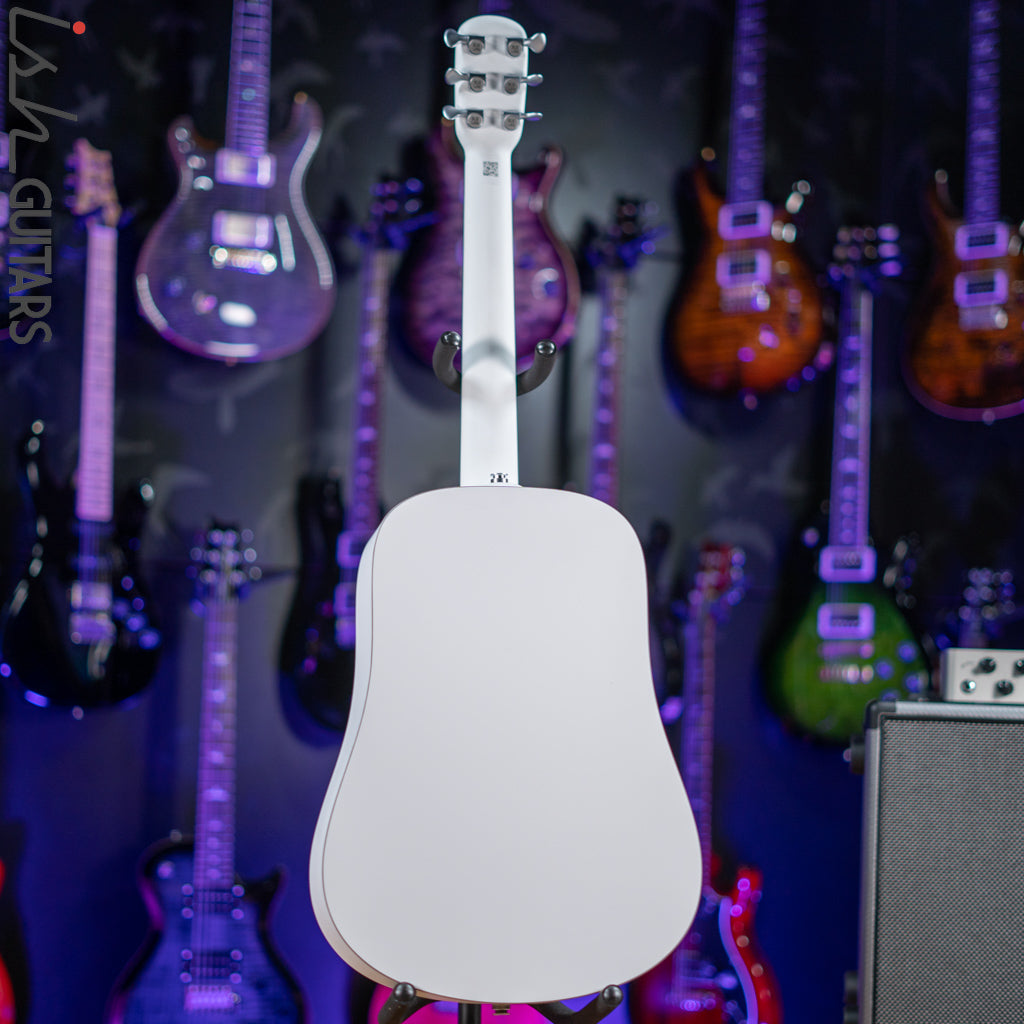 Lava Music Blue Lava Smart Acoustic Guitar Sail White w/ Lite Bag