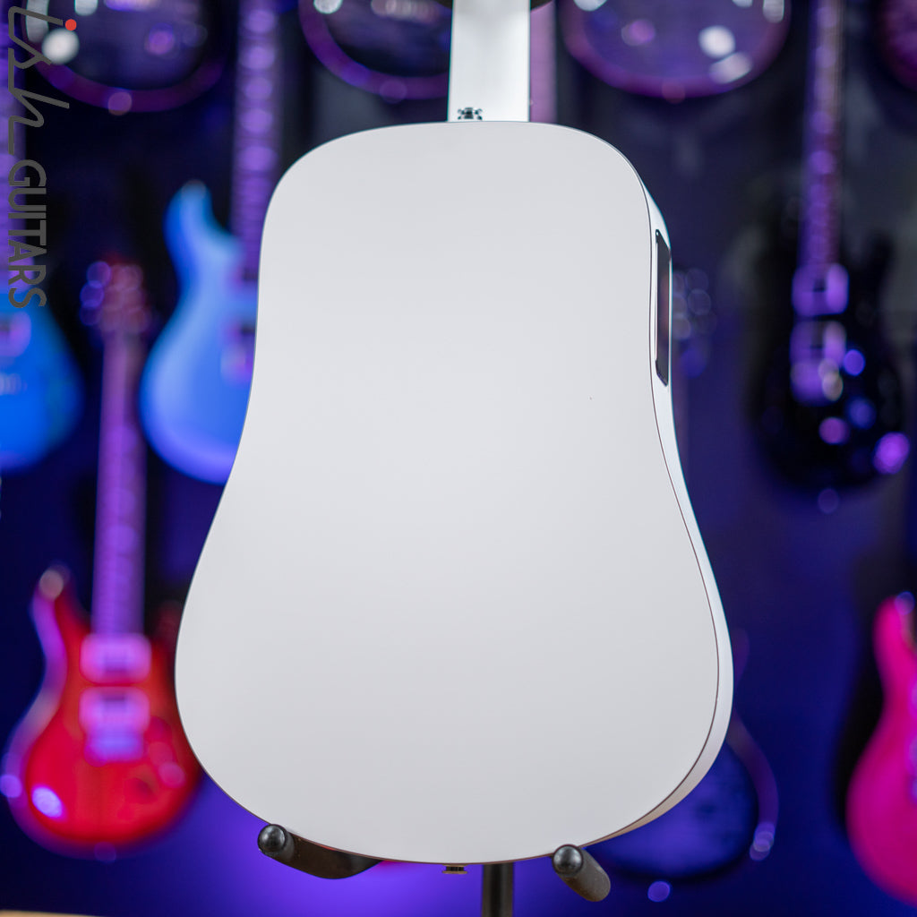 Lava Music Blue Lava Smart Acoustic Guitar Sail White w/ Lite Bag