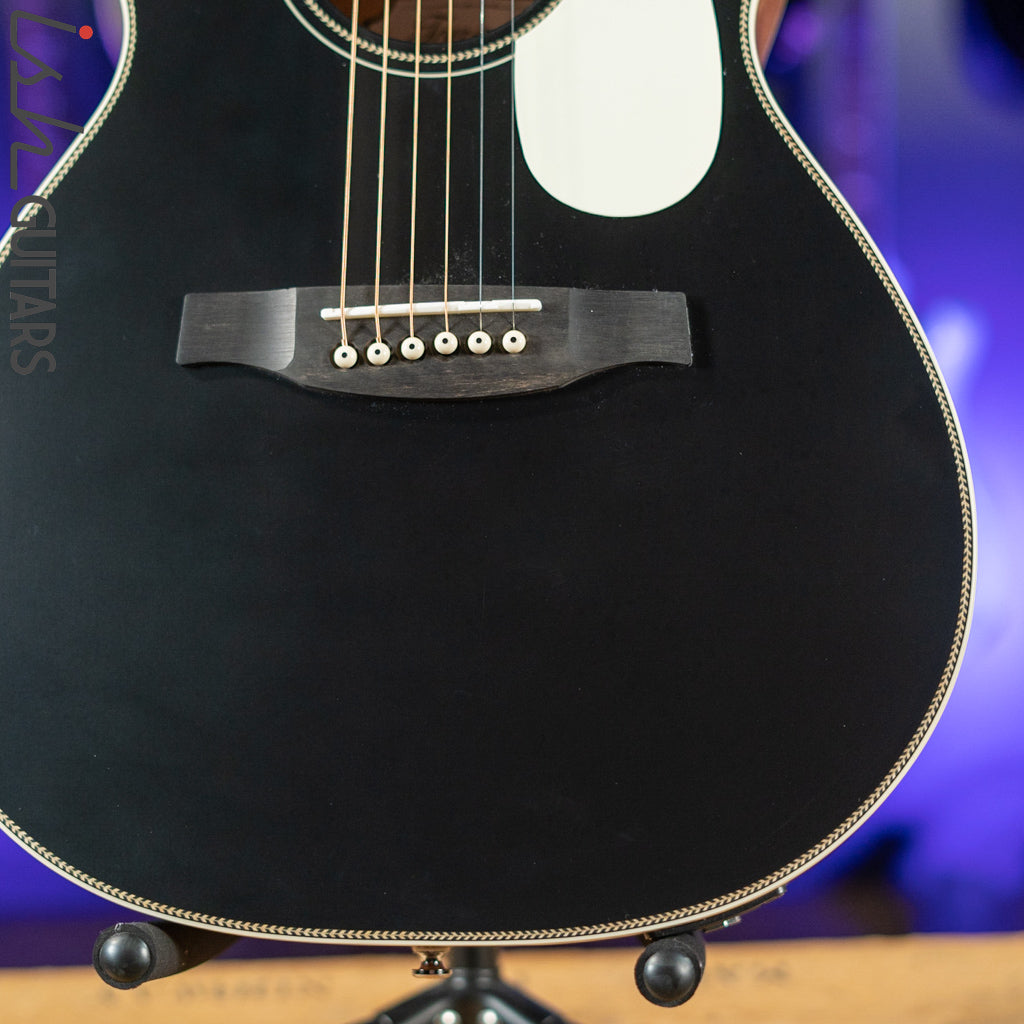 PRS SE P20E Parlor Acoustic-Electric Guitar Black Top