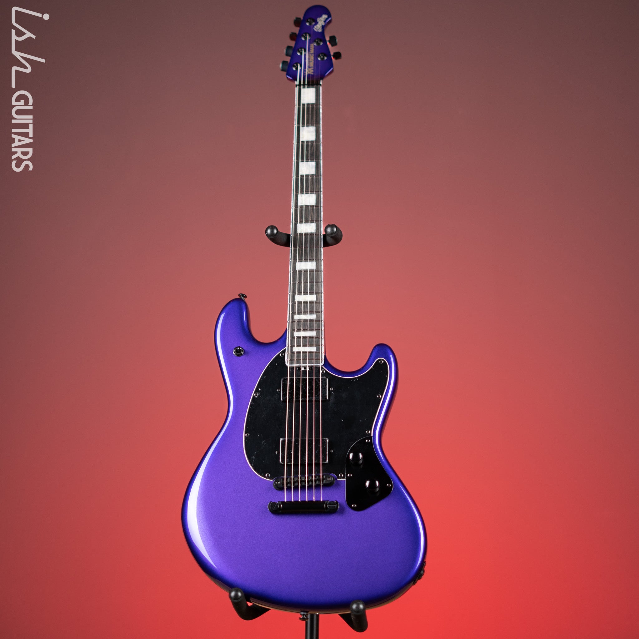 Ernie Ball Music Man Sting Ray HT Electric Guitar Plum Crazy Burst