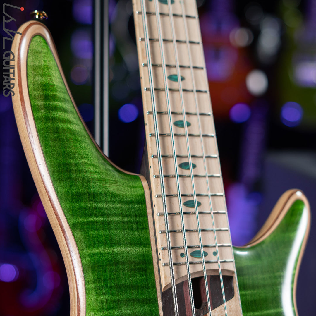 Ibanez Premium SR5FMDX Bass Emerald Green Low Gloss Demo