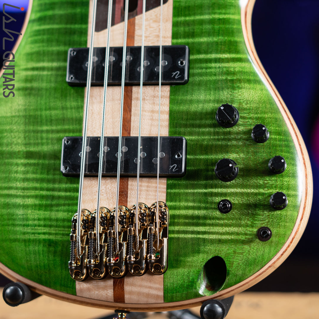 Ibanez Premium SR5FMDX Bass Emerald Green Low Gloss Demo