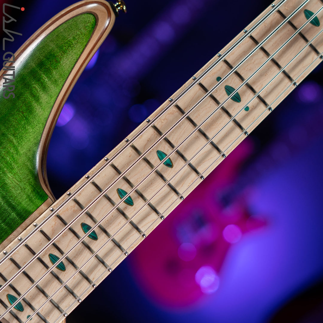 Ibanez Premium SR5FMDX Bass Emerald Green Low Gloss Demo