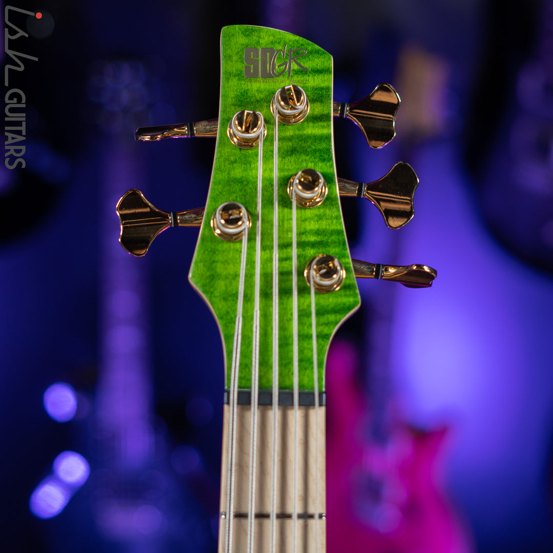 Ibanez Premium SR5FMDX Bass Emerald Green Low Gloss Demo