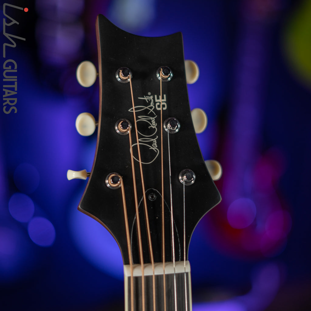 PRS SE P20E Parlor Acoustic Guitar Black Top Demo