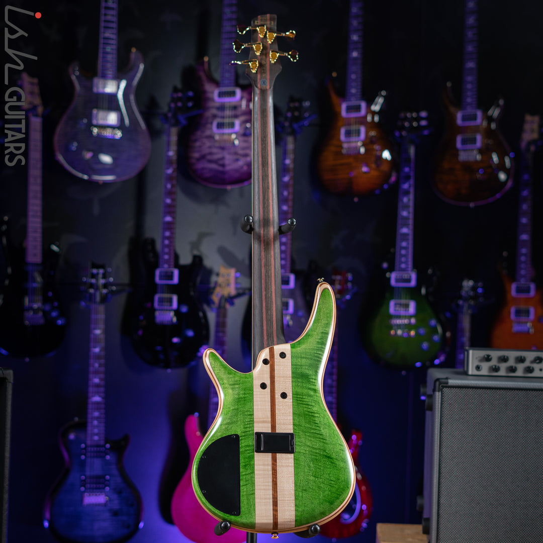 Ibanez Premium SR5FMDX Bass Emerald Green Low Gloss Demo