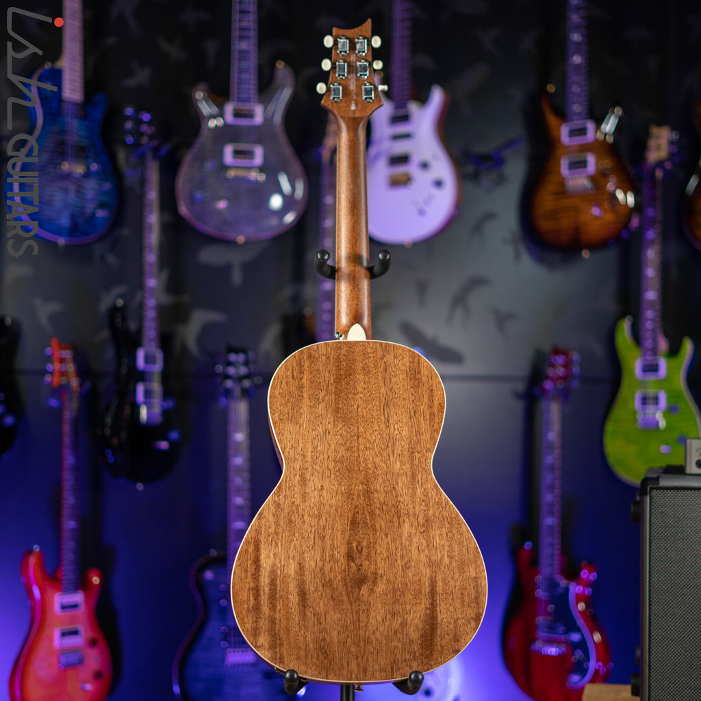 PRS SE P20E Parlor Acoustic Guitar Black Top Demo