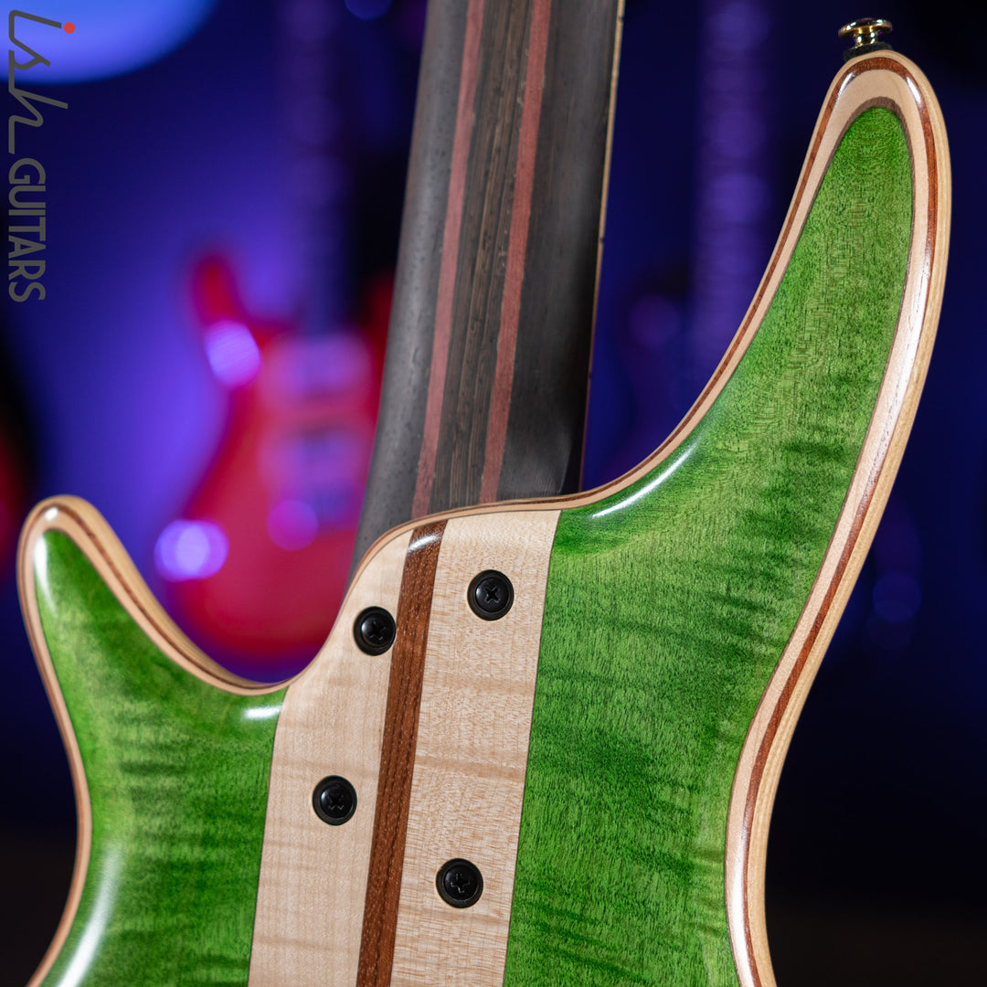 Ibanez Premium SR5FMDX Bass Emerald Green Low Gloss Demo