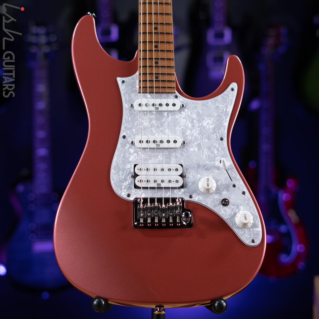 Ibanez Prestige AZ2204 Electric Guitar Hazy Rose Metallic Demo