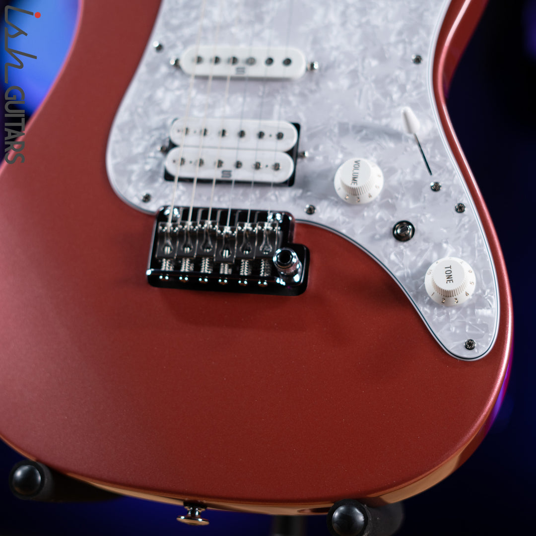 Ibanez Prestige AZ2204 Electric Guitar Hazy Rose Metallic Demo