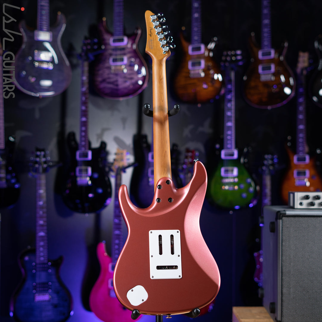 Ibanez Prestige AZ2204 Electric Guitar Hazy Rose Metallic Demo