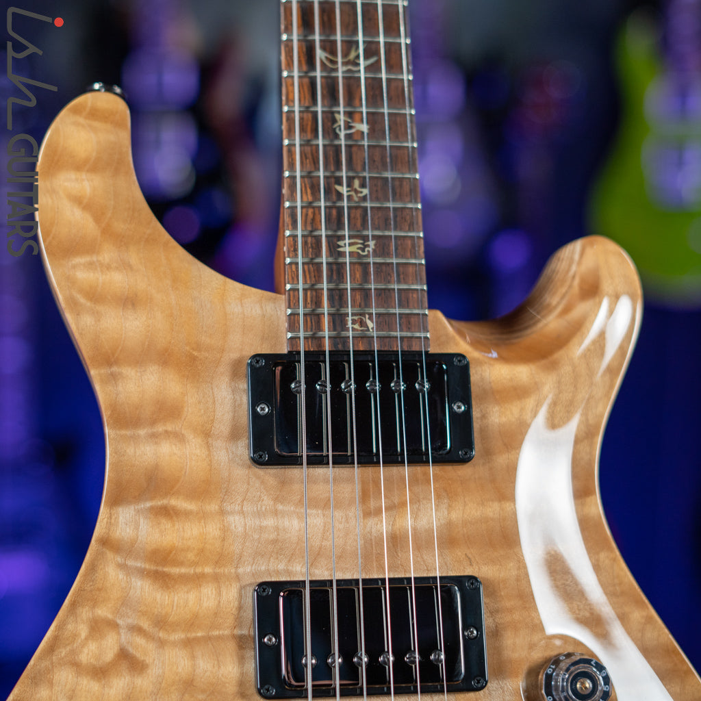 PRS Wood Library Custom 24 10 Top Quilt Torrefied Maple Neck Natural Gloss