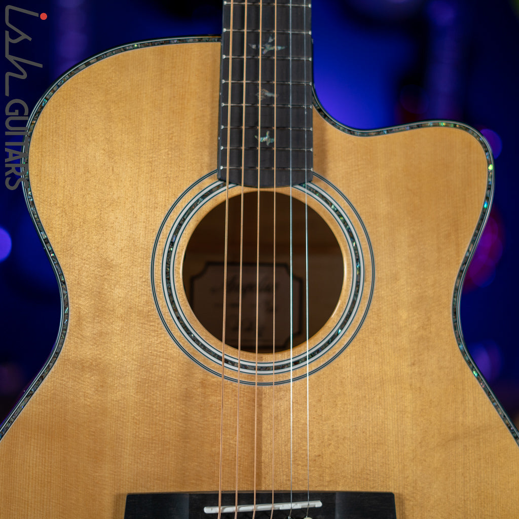 PRS SE A50E Angelus Acoustic-Electric Guitar Black Gold