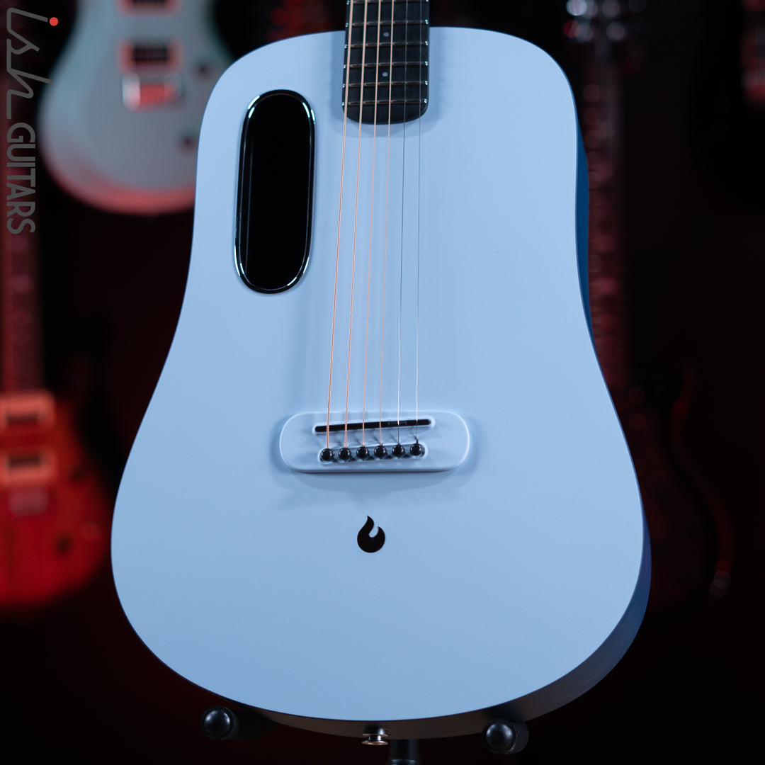 Lava Music Blue Lava Smart Acoustic Guitar Ice Blue/ Ocean Blue w/ Airflow Bag