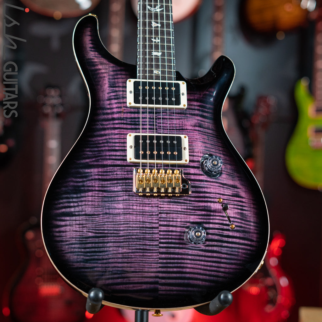 PRS Custom 24 10 Top Purple Iris w/ Black Burst &amp; Back