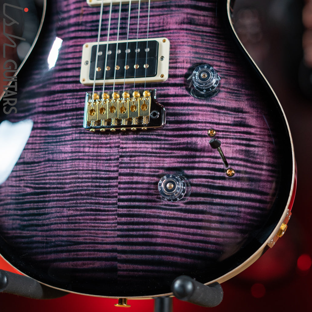PRS Custom 24 10 Top Purple Iris w/ Black Burst &amp; Back