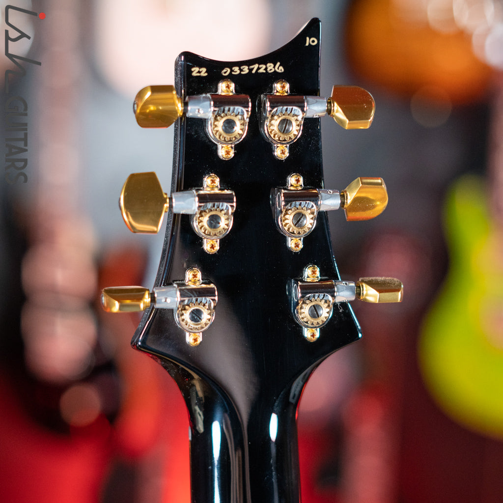 PRS Custom 24 10 Top Purple Iris w/ Black Burst &amp; Back