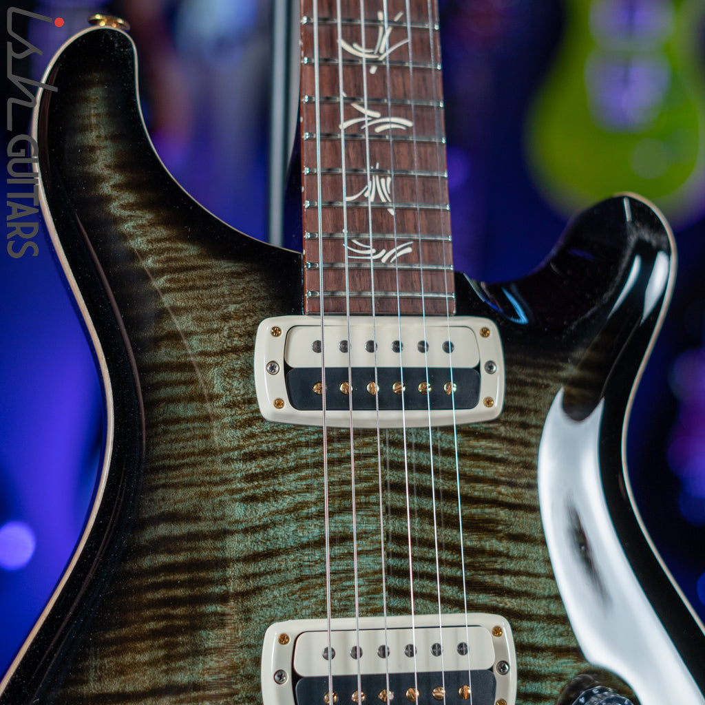 PRS Paul’s Guitar 10-Top Faded Green w/ Black Burst and Back Demo