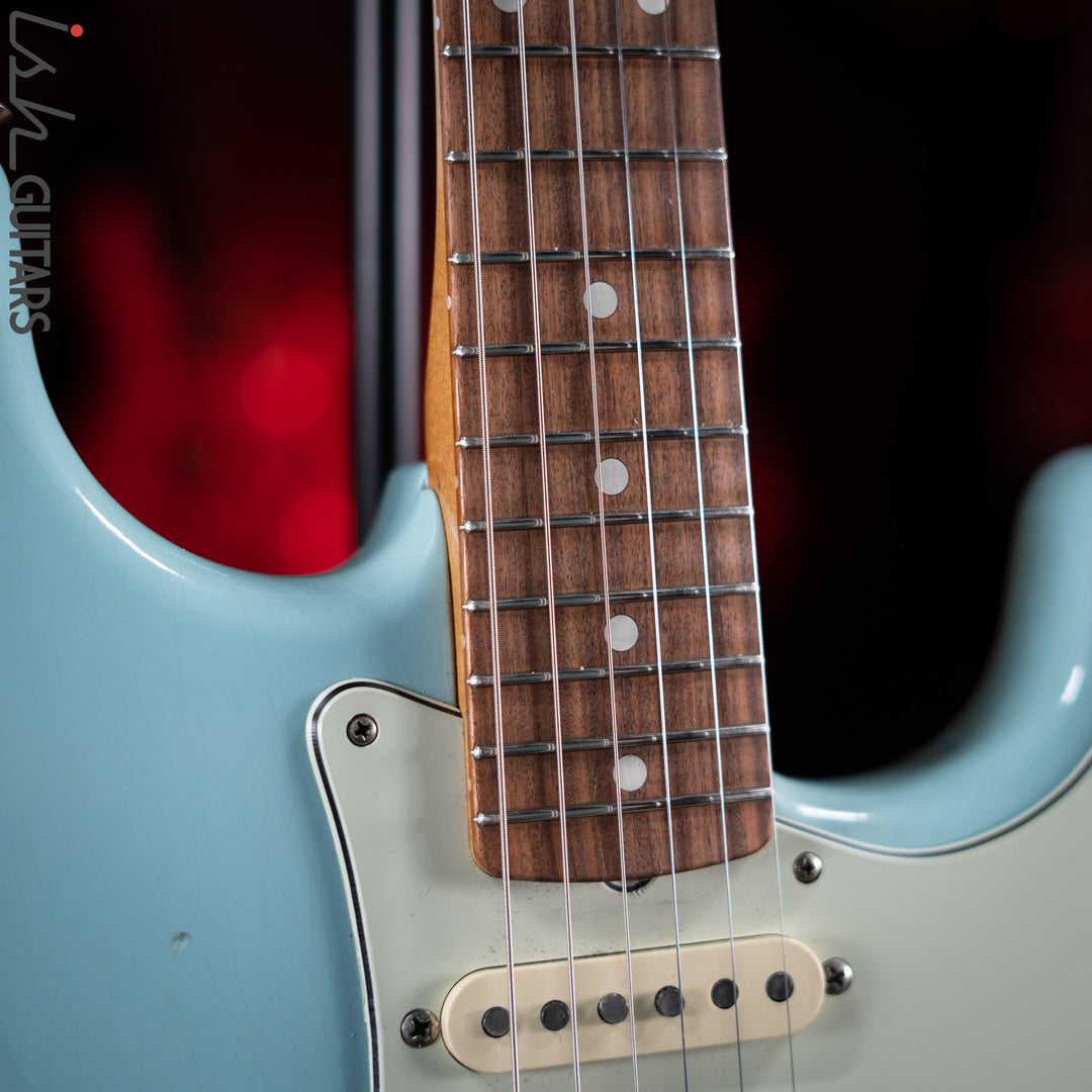 2021 Fender Road Worn Stratocaster Daphne Blue