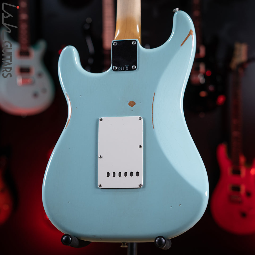 2021 Fender Road Worn Stratocaster Daphne Blue