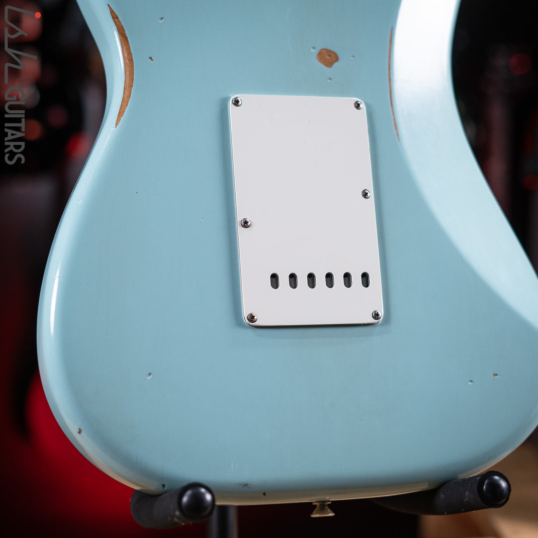 2021 Fender Road Worn Stratocaster Daphne Blue