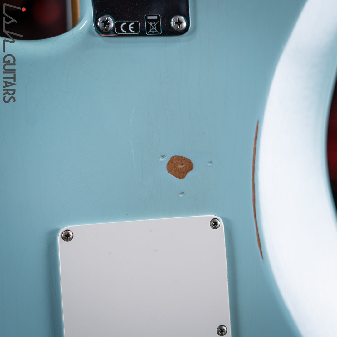 2021 Fender Road Worn Stratocaster Daphne Blue