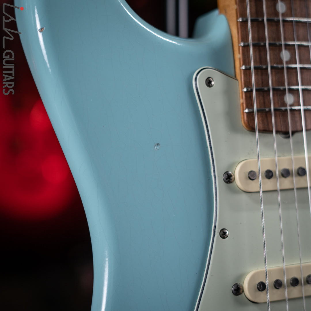 2021 Fender Road Worn Stratocaster Daphne Blue