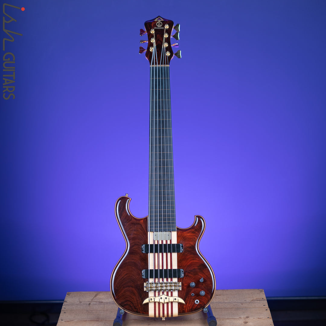 2000 Alembic Spoiler 7-String Bass Lined Fretless Natural