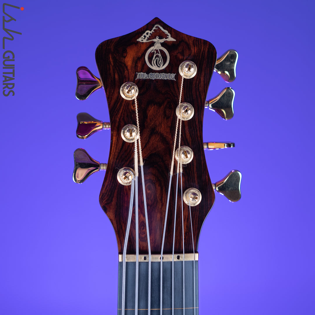 2000 Alembic Spoiler 7-String Bass Lined Fretless Natural