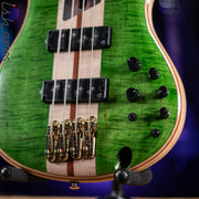 Ibanez Premium SR4FMDX 4-String Bass Emerald Green Low Gloss Demo