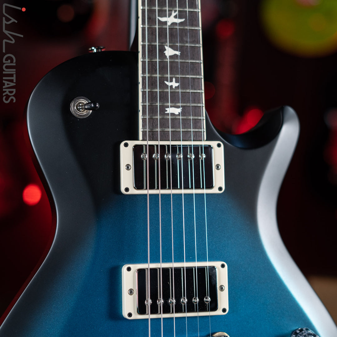 PRS S2 Singlecut McCarty 594 Metallic Blue w/ Black Wrap Burst Satin