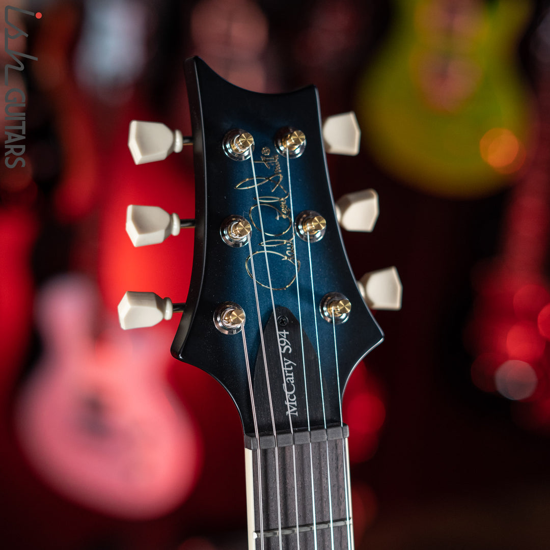 PRS S2 Singlecut McCarty 594 Metallic Blue w/ Black Wrap Burst Satin