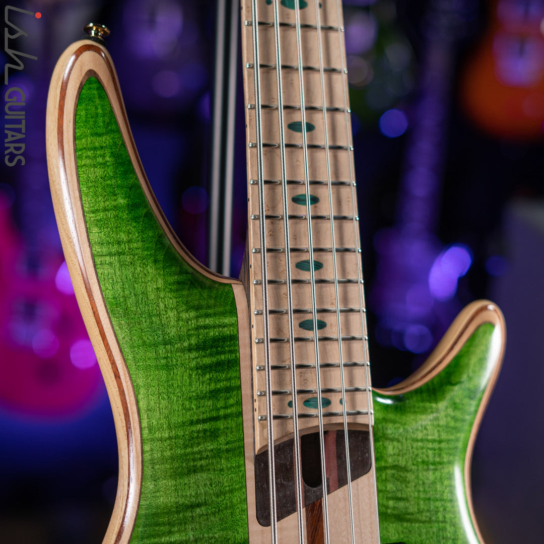 Ibanez Premium SR5FMDX Bass Emerald Green Low Gloss Demo