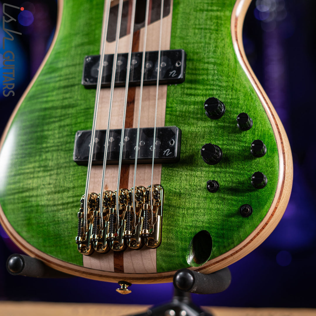 Ibanez Premium SR5FMDX Bass Emerald Green Low Gloss Demo