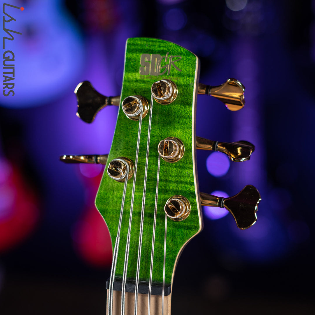 Ibanez Premium SR5FMDX Bass Emerald Green Low Gloss Demo