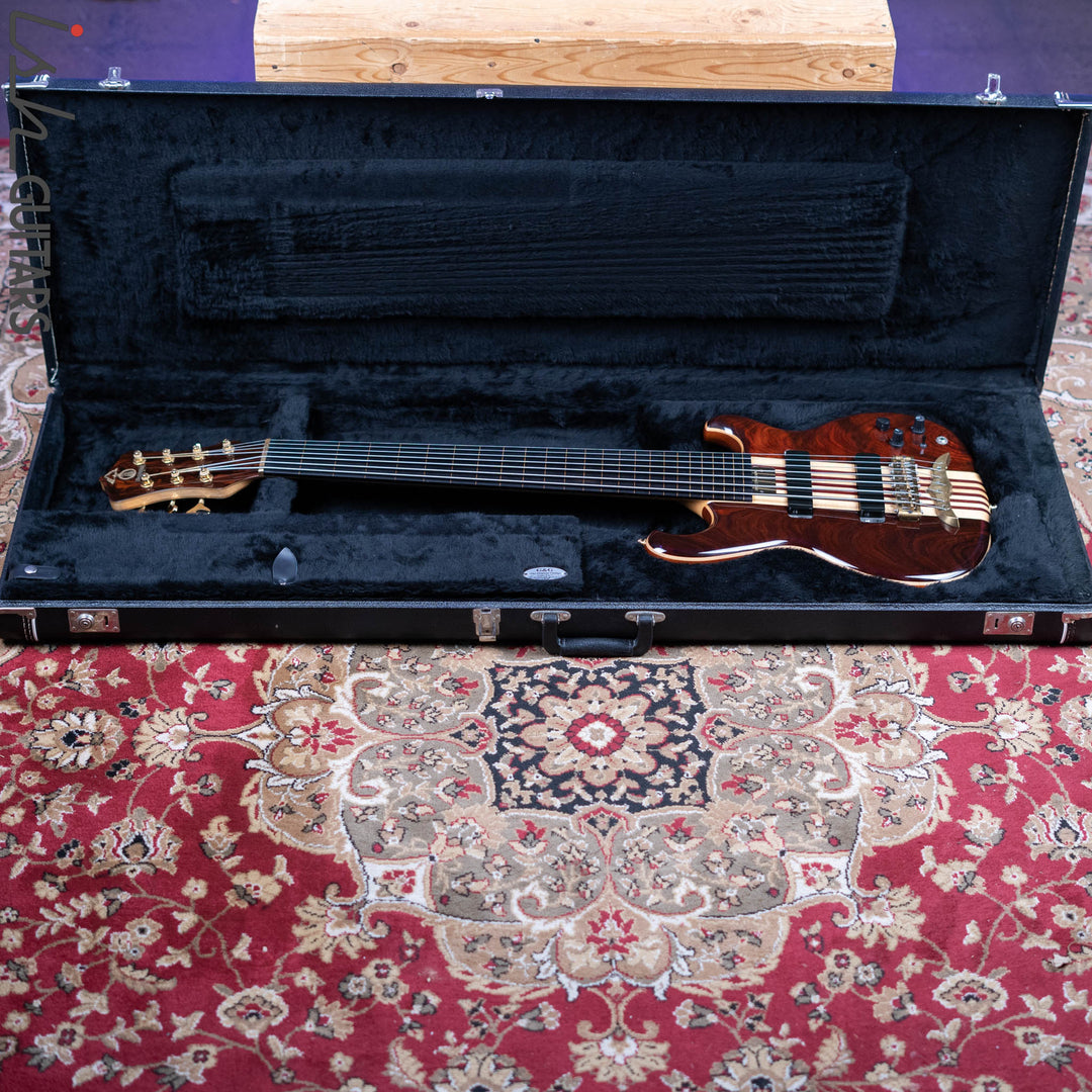 2000 Alembic Spoiler 7-String Bass Lined Fretless Natural