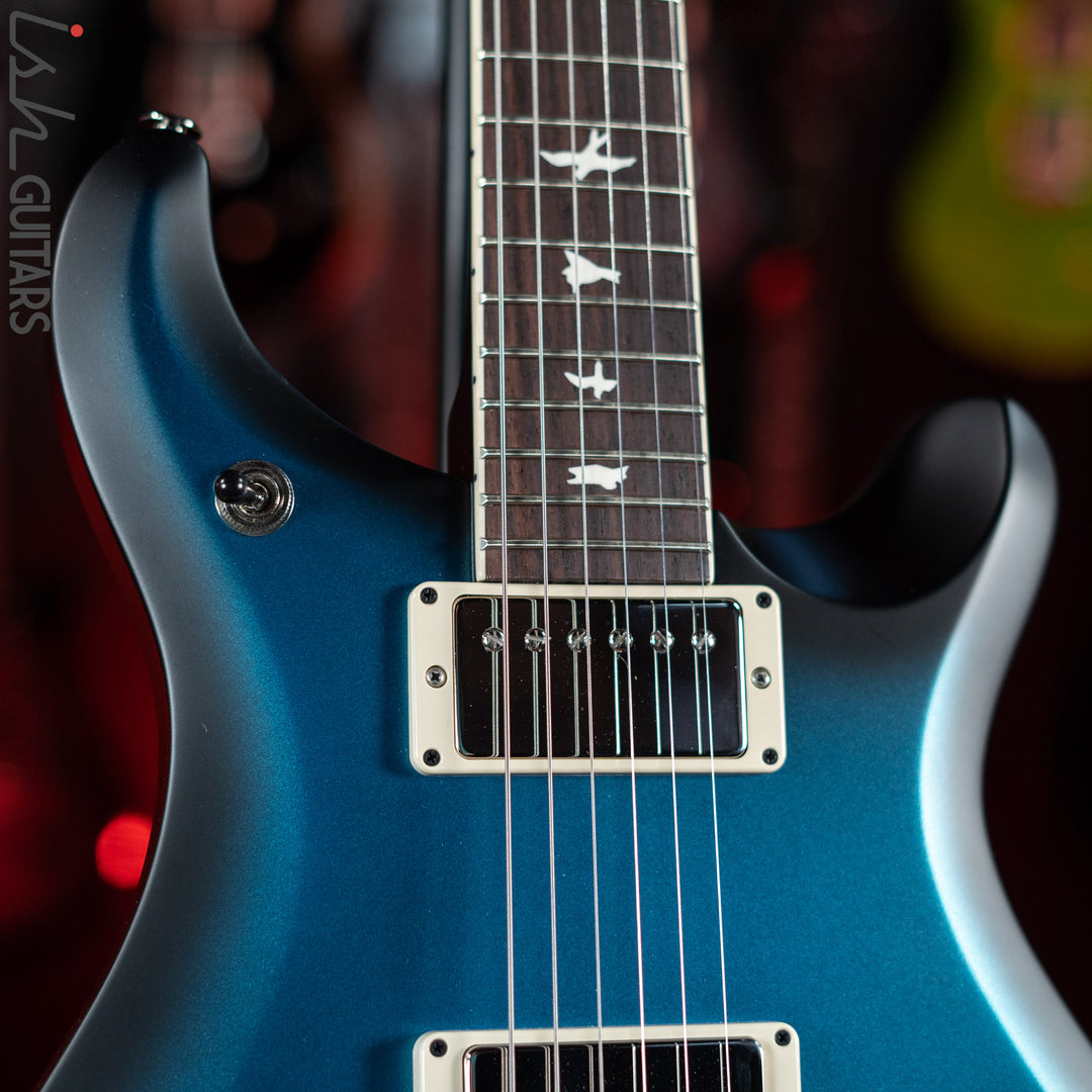 PRS S2 McCarty 594 Electric Guitar Satin Metallic Blue w/ Black Wrap Burst Demo
