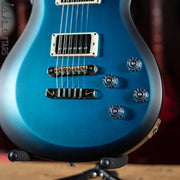 PRS S2 McCarty 594 Electric Guitar Satin Metallic Blue w/ Black Wrap Burst Demo