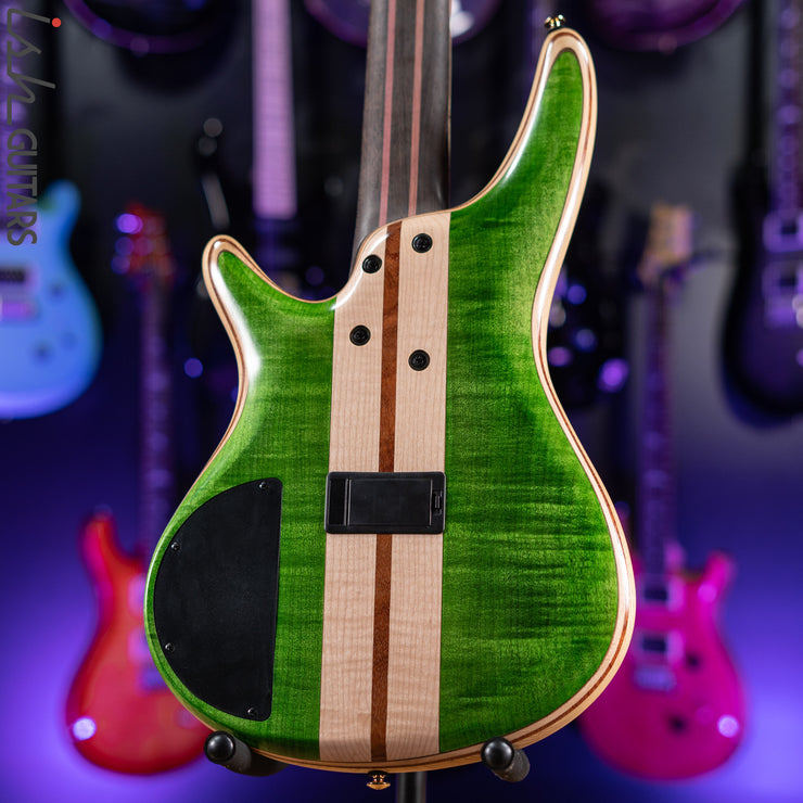 Ibanez Premium SR5FMDX Bass Emerald Green Low Gloss Demo