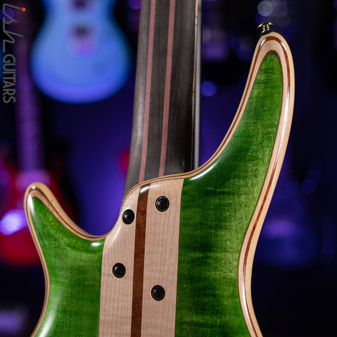 Ibanez Premium SR5FMDX Bass Emerald Green Low Gloss Demo