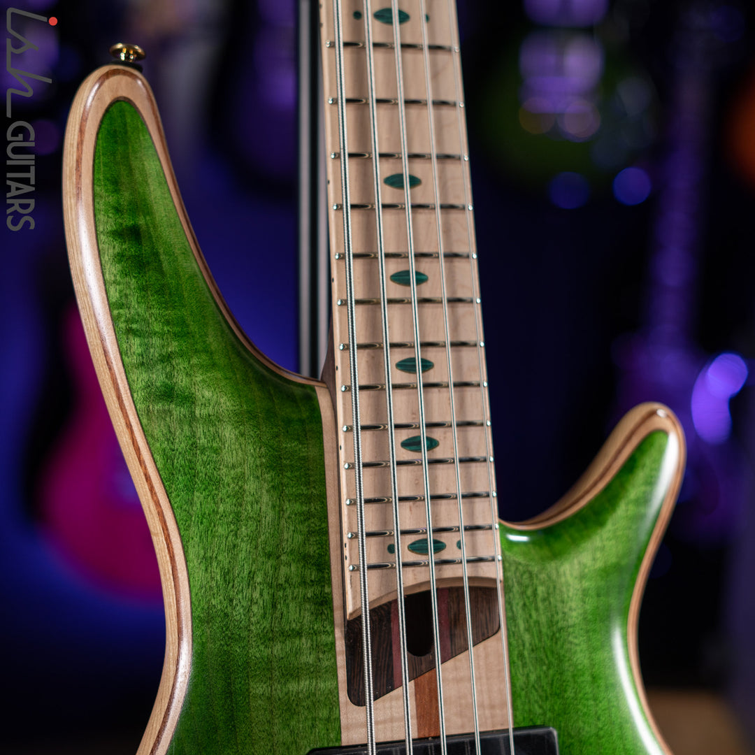 Ibanez Premium SR5FMDX Bass Emerald Green Low Gloss Demo