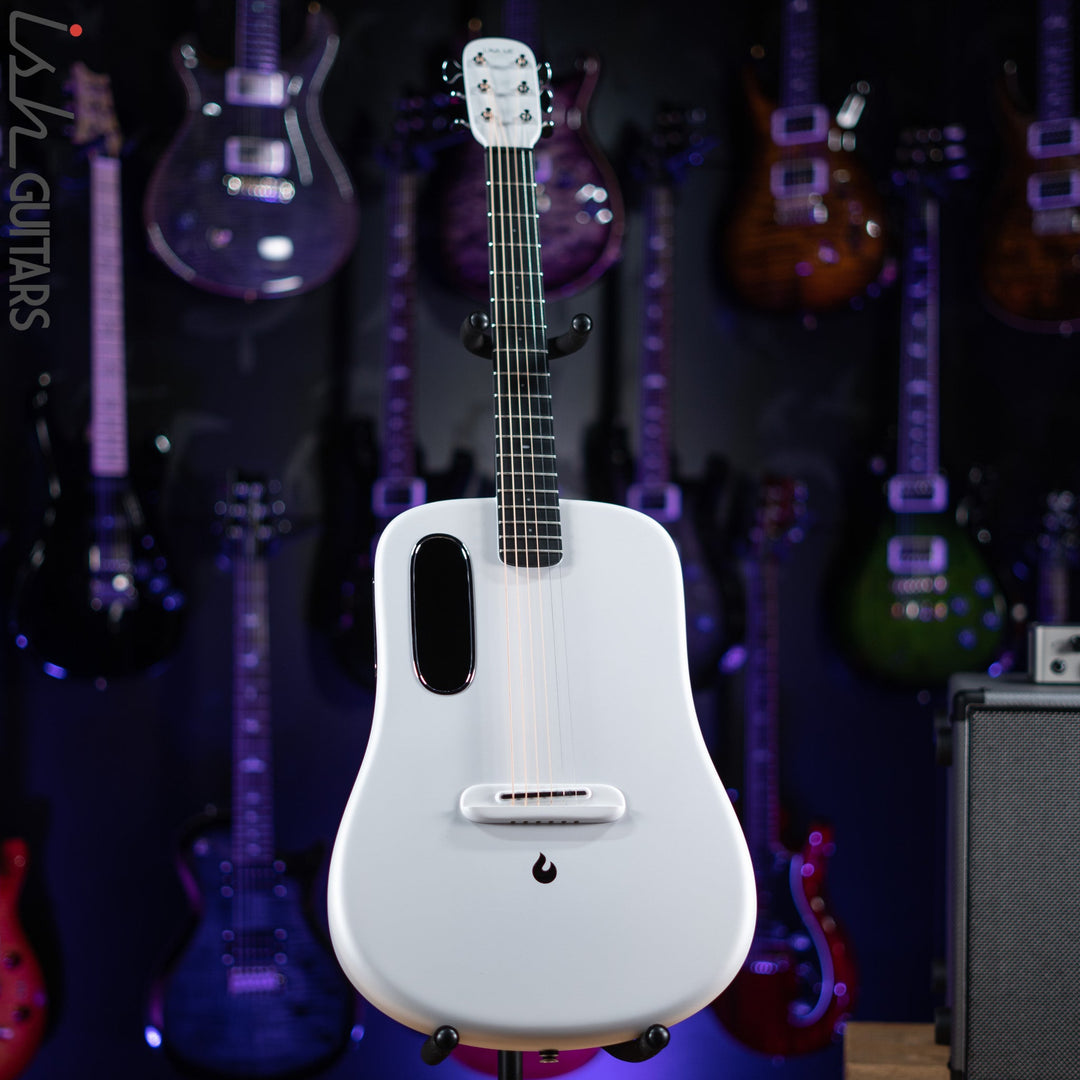 Lava Music Lava Me 3 Smart Acoustic Guitar 36” White w/ Space Bag