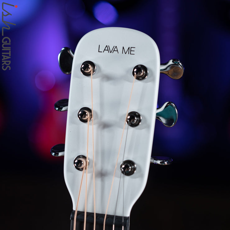 Lava Music Lava Me 3 Smart Acoustic Guitar 36” White w/ Space Bag